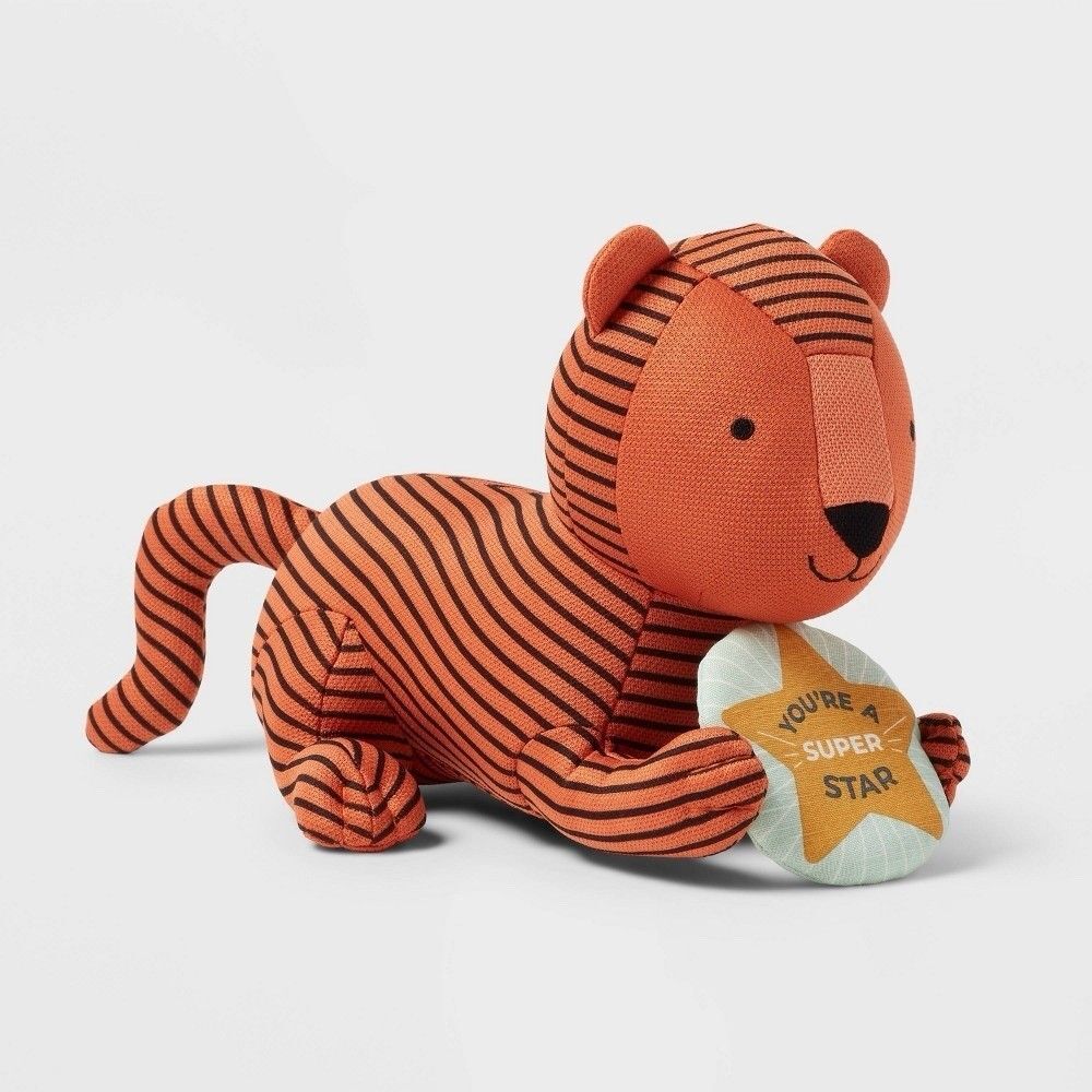 Pillowfort Mini Tiger Plush Milestone Kids Stuffed Animal Soft Toy